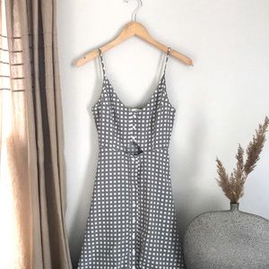 Urban Outfitters checked keyhole dress Small